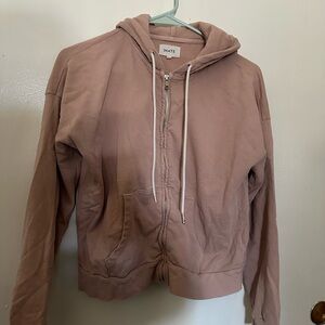 MATE the Label Dusty Rose Zip Hoodie